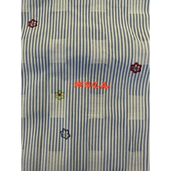 NZA New Zealand Auckland Arawata Button Shirt Mens XL Flowers Short Sleeve AOP - Picture 3 of 8
